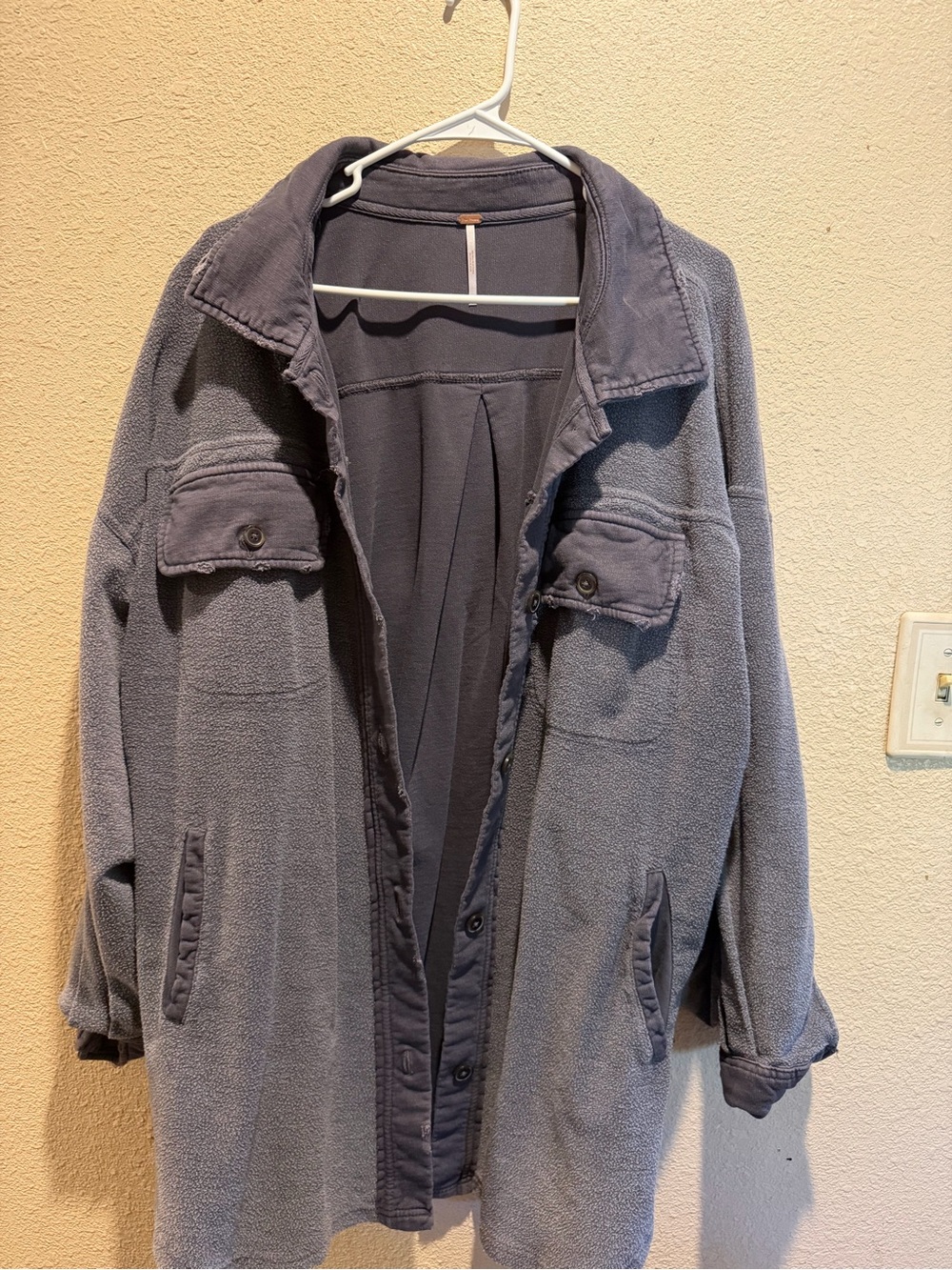 Free People Charcoal Grey Pullover Top